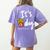 It's Fry Day Teacher Life Women's Comfort Colors T-Shirt Back Print Violet It's Fry Day Teacher Life Women's Comfort Colors T-Shirt Back Print Violet