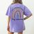 Its A Good Day To Teach Tiny Musicians Music Teacher Rainbow Women's Comfort Colors T-Shirt Back Print Violet