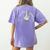 Just A Silly Goose Teaching Math Teacher Back To School Women's Comfort Colors T-Shirt Back Print Violet