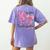 K Is For Kindergarten Teacher Coquette Bow Back To School Women's Comfort Colors T-Shirt Back Print Violet K Is For Kindergarten Teacher Coquette Bow Back To School Women's Comfort Colors T-Shirt Back Print Violet