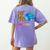 K Is For Kindergarten Teacher Tie Dye Back To School Kinder For Men Women Girls Kids Women's Comfort Colors T-Shirt Back Print Violet