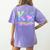 K Is For Kindergarten Teacher Tie Dye Back To School Kinder Women's Comfort Colors T-Shirt Back Print Violet