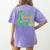 Kids My Nonna Loves Me Dinosaur Grandson Women's Comfort Colors T-Shirt Back Print Violet