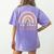 Be Kind ASL Sign Language Deaf SPED Teacher Kids Men Women Women's Comfort Colors T-Shirt Back Print Violet Be Kind ASL Sign Language Deaf SPED Teacher Kids Men Women Women's Comfort Colors T-Shirt Back Print Violet