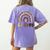 Be Kind Hand-Talking Teacher Artist ASL Women's Comfort Colors T-Shirt Back Print Violet Be Kind Hand-Talking Teacher Artist ASL Women's Comfort Colors T-Shirt Back Print Violet
