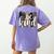 Be Kind Women Inspirational Teacher Animal Print Women's Comfort Colors T-Shirt Back Print Violet Be Kind Women Inspirational Teacher Animal Print Women's Comfort Colors T-Shirt Back Print Violet
