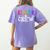 Kinder Crew Kindergarten Teacher 1st Day Of School Women's Comfort Colors T-Shirt Back Print Violet