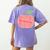Kindergarten Apple Word Art For Teachers & Students Women's Comfort Colors T-Shirt Back Print Violet Kindergarten Apple Word Art For Teachers & Students Women's Comfort Colors T-Shirt Back Print Violet