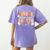 Kindergarten Dream Ghost Team Fall Halloween Spooky Teachers Women's Comfort Colors T-Shirt Back Print Violet