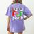 Kindergarten ELF Squad Christmas ELF Student Teacher Men Women Kids Women's Comfort Colors T-Shirt Back Print Violet