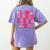 In My Kindergarten Era Girl Back To School Kinder Teacher Women's Comfort Colors T-Shirt Back Print Violet