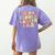 In My Kindergarten Era Retro Back To School Teacher Student Women's Comfort Colors T-Shirt Back Print Violet
