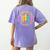 Kindergarten Rocks ABCD Back To School Rock Teacher Women's Comfort Colors T-Shirt Back Print Violet