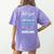 Kindergarten Teacher Shirt Humor Preschool Teacher Women's Comfort Colors T-Shirt Back Print Violet