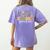 Kindergarten Teacher Wildflower Back To School Floral Outfit Men Women Women's Comfort Colors T-Shirt Back Print Violet Kindergarten Teacher Wildflower Back To School Floral Outfit Men Women Women's Comfort Colors T-Shirt Back Print Violet