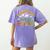 Kindergarten Zoo Field Trip Squad Matching Teacher Students Women's Comfort Colors T-Shirt Back Print Violet