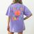 Kiss Your Brain Sped Teacher Appreciation Back To School Kid Women's Comfort Colors T-Shirt Back Print Violet