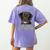 Labrador Retriever Lab Professional Human Trainer Women's Comfort Colors T-Shirt Back Print Violet