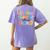 Learning Is Out Of This World Solar System Science Teacher Women's Comfort Colors T-Shirt Back Print Violet