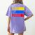 Leer Es Poder Colombian Spanish Teacher Maestra Colombia Women's Comfort Colors T-Shirt Back Print Violet