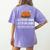 Let's Eat Kids Grammar For Thanksgiving Teacher Women's Comfort Colors T-Shirt Back Print Violet