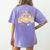 Let's Learn Today First Day Of School For Teacher Student Women's Comfort Colors T-Shirt Back Print Violet