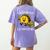 Let's Taco Bout Learning Back To School Teacher Kids Women's Comfort Colors T-Shirt Back Print Violet