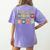 Library Is My Jam Librarian Appreciation Reading Teacher Women's Comfort Colors T-Shirt Back Print Violet