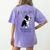 Life Is Better With A Boston Terrier Dog For Lover Women's Comfort Colors T-Shirt Back Print Violet