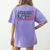 Literacy Justice For All Teacher Women's Comfort Colors T-Shirt Back Print Violet