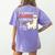 Llama Learning T Shirt Teachers Students Alpaca Lovers Women's Comfort Colors T-Shirt Back Print Violet