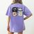 Llama Shirt English Teacher School Student ESL Joke Women's Comfort Colors T-Shirt Back Print Violet