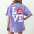 LOVE Apple 3rd Grade Teacher Student School Women's Comfort Colors T-Shirt Back Print Violet LOVE Apple 3rd Grade Teacher Student School Women's Comfort Colors T-Shirt Back Print Violet