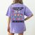 Love Job For Little Reasons Daycare Teacher Graphic Women's Comfort Colors T-Shirt Back Print Violet