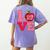 Love Kindergarten Cute Apple School Teacher Women's Comfort Colors T-Shirt Back Print Violet Love Kindergarten Cute Apple School Teacher Women's Comfort Colors T-Shirt Back Print Violet