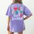 Love Them First Teach Them Second Teacher Student Love Quote Women's Comfort Colors T-Shirt Back Print Violet
