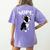 Love NOPE Boston Terrier Dog Lover Women's Comfort Colors T-Shirt Back Print Violet