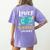 Lower Teacher's Salaries For Men Women Girls Kids Women's Comfort Colors T-Shirt Back Print Violet