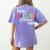 Maestra Fabulosa Bilingual Spanish Espanol Teacher School Women's Comfort Colors T-Shirt Back Print Violet