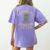 Mary Shelley's Monster Fan Club Gothic Horror Parody Women's Comfort Colors T-Shirt Back Print Violet