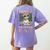 I Did The Math The Answer Is Cats Math Cat Teacher Women's Comfort Colors T-Shirt Back Print Violet
