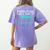 Math Puns Are a Sine Of Genius Math Teacher T-Shirt Women's Comfort Colors T-Shirt Back Print Violet