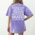 Math Teacher Christmas Mathematics Teacher Women's Comfort Colors T-Shirt Back Print Violet