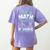 Im A Math Teacher Of Course I Have Problems Teacher Women's Comfort Colors T-Shirt Back Print Violet
