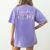 Math Teacher Cute Floral Women's Comfort Colors T-Shirt Back Print Violet Math Teacher Cute Floral Women's Comfort Colors T-Shirt Back Print Violet