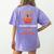 Math Teacher Halloween Quote I'm Scary All Year Long Men Women Women's Comfort Colors T-Shirt Back Print Violet
