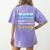Math Teachers Aren't Mean Sayings Mathematics School Women's Comfort Colors T-Shirt Back Print Violet