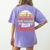 Math Teachers Love Brains Halloween Costume Zombie For Men Women Women's Comfort Colors T-Shirt Back Print Violet