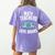 Math Teachers Love Brains Halloween Zombie Men Women T-Shirt Women's Comfort Colors T-Shirt Back Print Violet