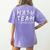 Math Team I'Ll Be There For You Math Teacher Math Squad Women's Comfort Colors T-Shirt Back Print Violet